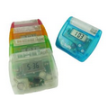 Translucent Press Up Travel Alarm Clock (2 3/8"x2 3/4")